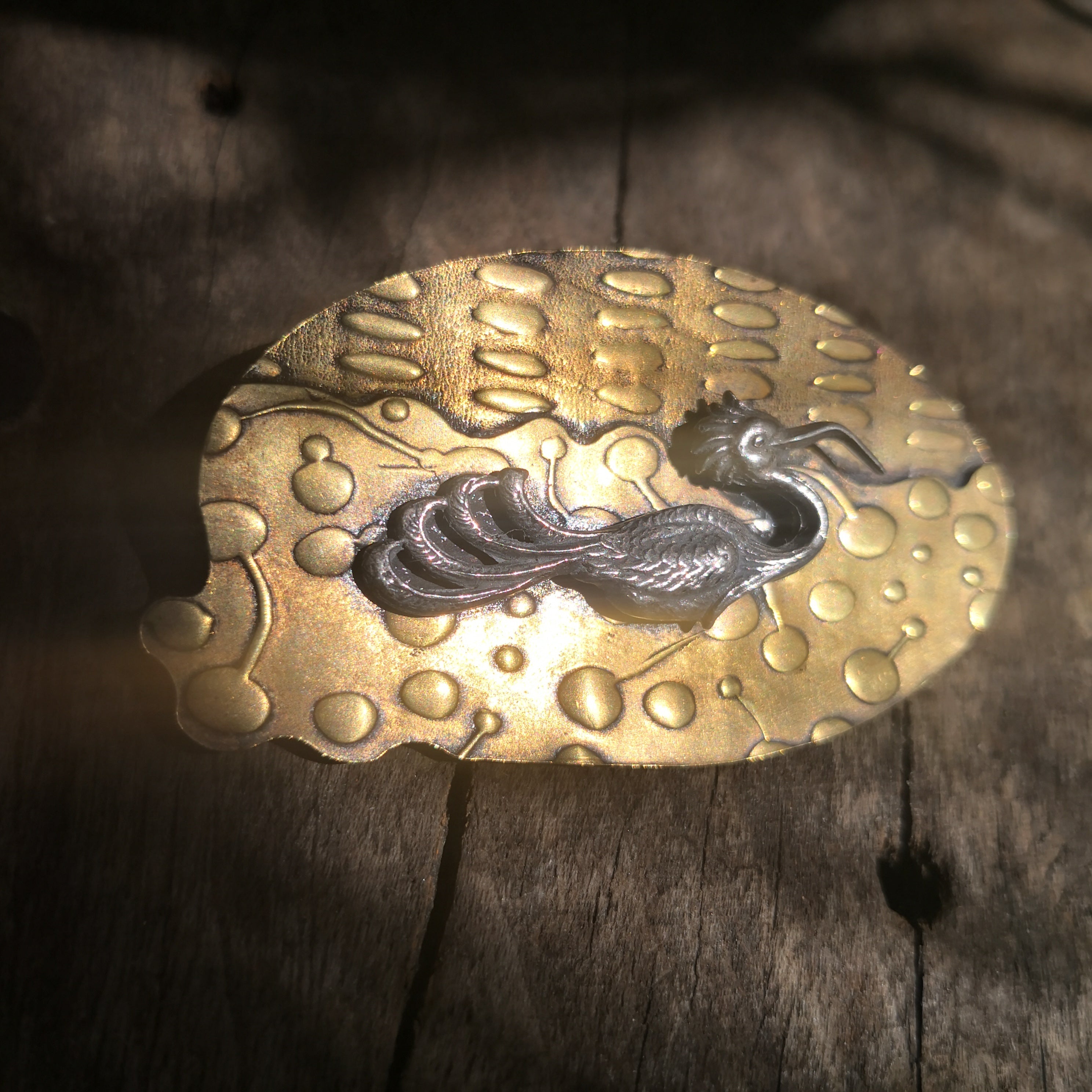 Flamingo River Brooch
